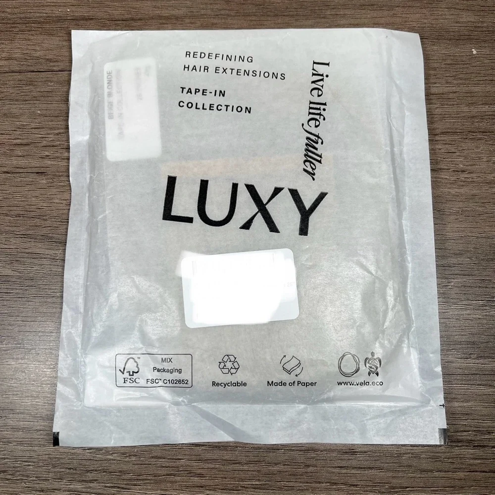 Luxy Beige Blonde Remy Human Hair 26 Inch Tape In Hair Extensions